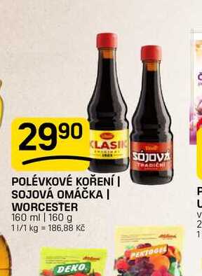 POLÉVKOVÉ KOŘENÍ | SOJOVÁ OMÁČKA | WORCESTER 160 ml | 160 g