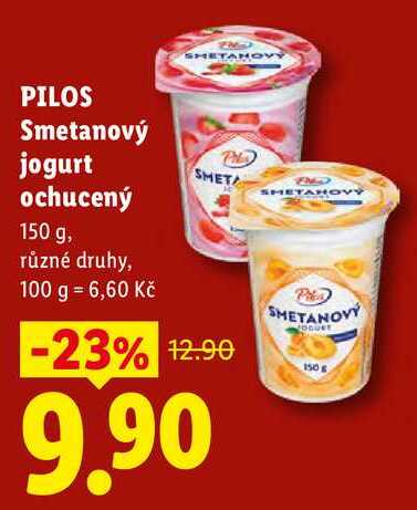 PILOS Smetanový jogurt ochucený, 150 g