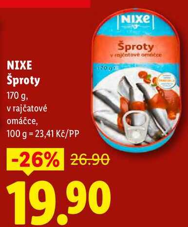 NIXE Šproty, 170 g