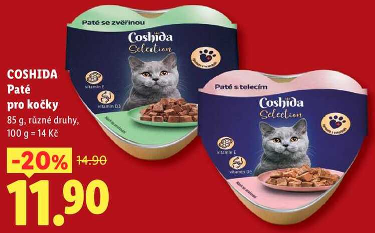 COSHIDA Paté pro kočky, 85 g