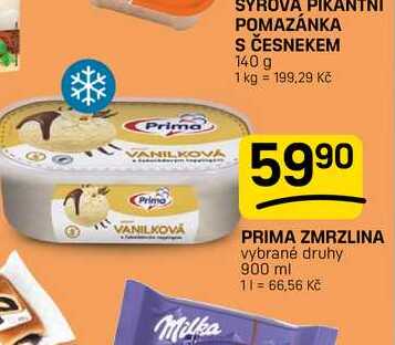 PRIMA ZMRZLINA vybrané druhy 900 ml