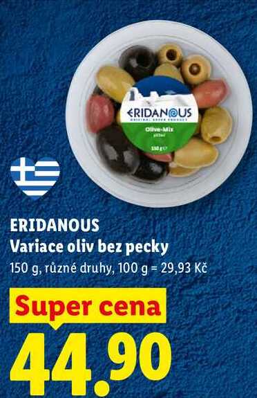 ERIDANOUS Variace oliv bez pecky, 150 g