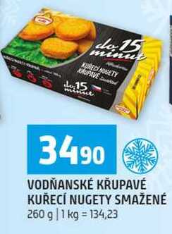 VODŇANSKÉ KŘUPAVÉ KUŘECÍ NUGETY SMAŽENÉ 260 g