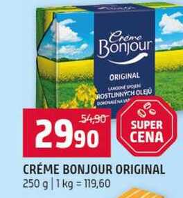 CRÉME BONJOUR ORIGINAL 250 g  v akci