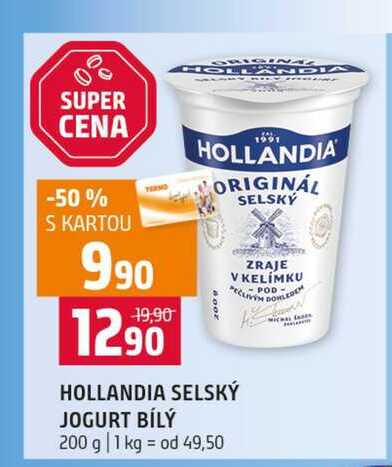 HOLLANDIA SELSKÝ JOGURT BÍLÝ 200 g