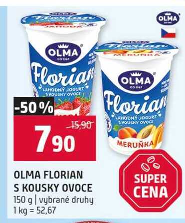 OLMA FLORIAN S KOUSKY OVOCE 150 g vybrané druhy