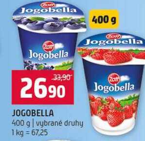 JOGOBELLA 400 g vybrané druhy
