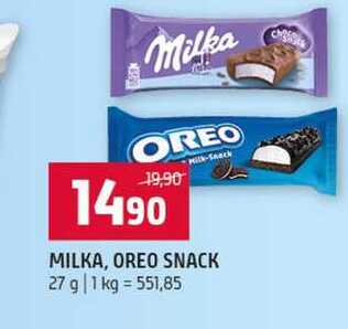 MILKA, OREO SNACK 27 g