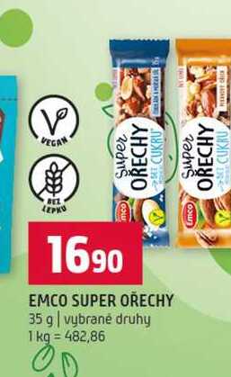 EMCO SUPER OŘECHY 35 g vybrané druhy