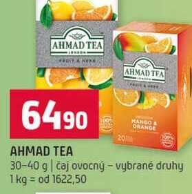 AHMAD TEA 30-40 g čaj ovocný vybrané druhy