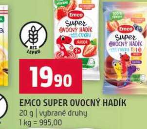 EMCO SUPER OVOCNÝ HADÍK 20 g vybrané druhy 