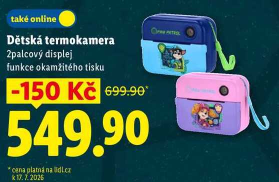 Dětská termokamera