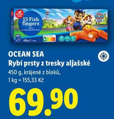 OCEAN SEA Rybí prsty z tresky aljašské, 450 g