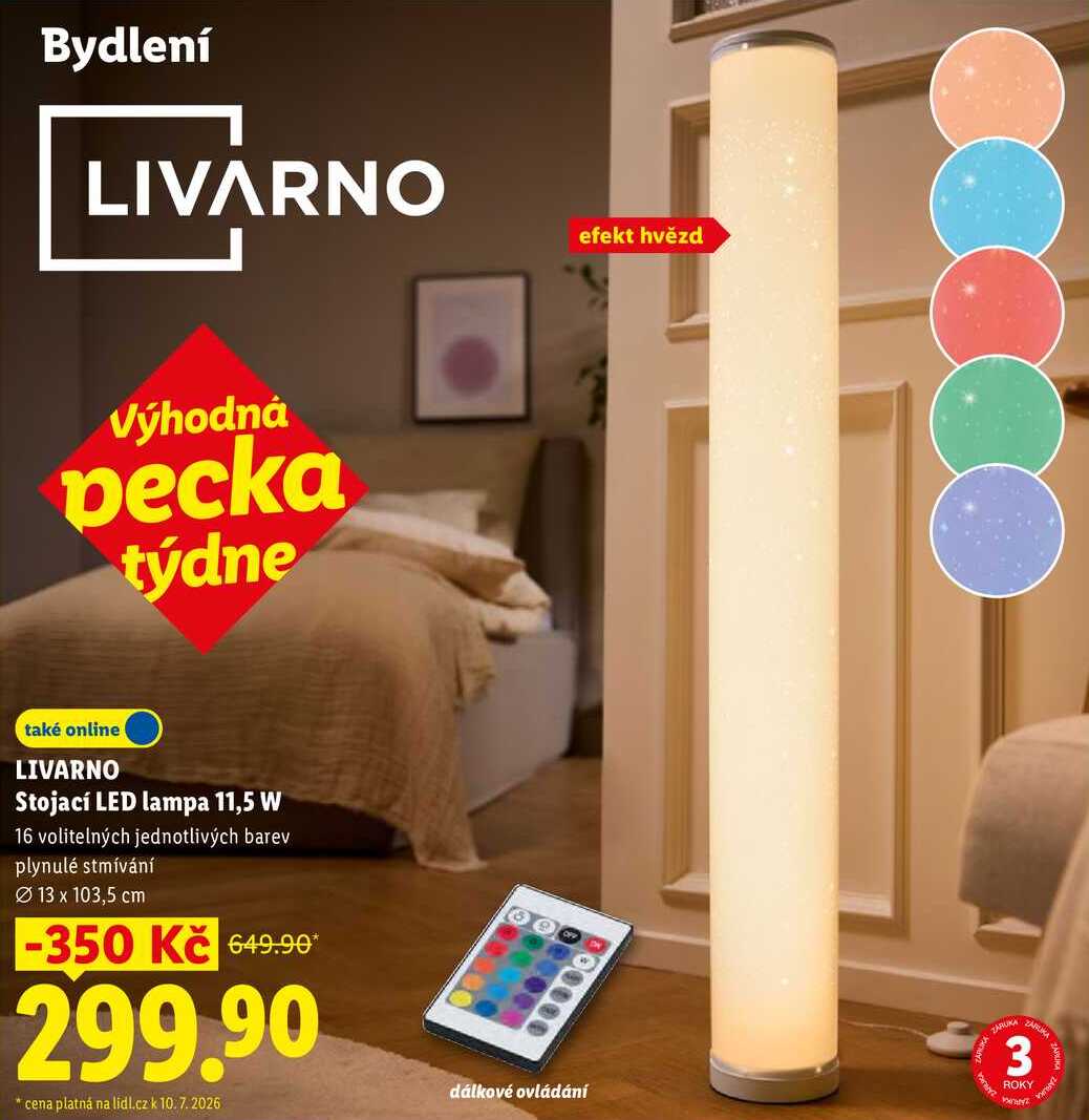 LIVARNO Stojací LED lampa 11,5 W