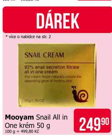 Mooyam Snail All in One krém 50 g