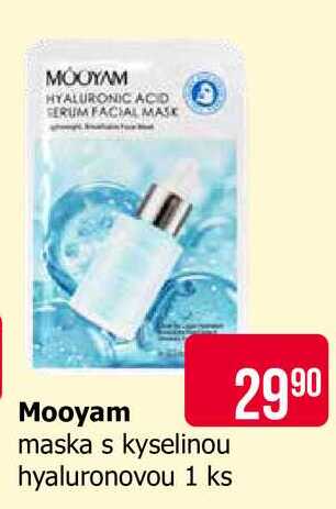 Mooyam maska s kyselinou hyaluronovou 1 ks 