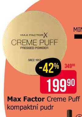 Matující pudr Max Factor Creme Puff