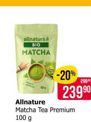 Allnature Matcha Tea Premium 100 g