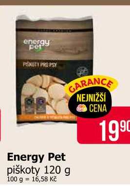 Energy Pet piškoty 120 g