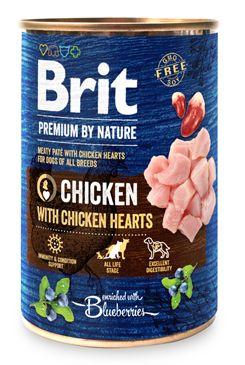 Brit Premium Dog By Nature Konzerva Chicken & Hearts 400g