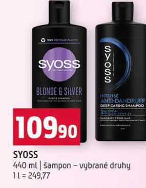 SYOSS 440 ml šampon vybrané druhy