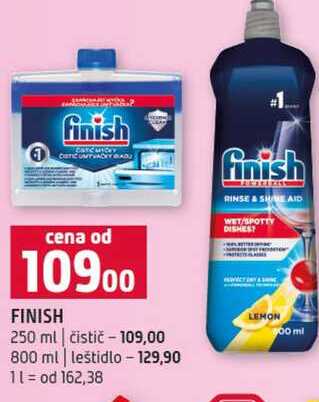 FINISH 250 ml čistič 800 ml leštidlo