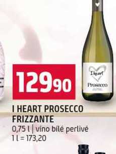I HEART PROSECCO FRIZZANTE 0,75l víno bílé perlivé