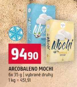 ARCOBALENO MOCHI 6x 35 g vybrané druhy
