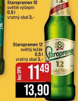 Staropramen 10 světlé výčepní 0,5l