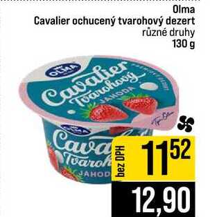 Cavalier ochucený tvarohový dezert různé druhy 130 g