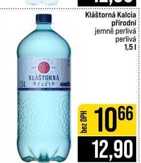Kláštorná Kalcia přírodní jemně perlivá perlivá 1,5l