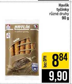 Havlík tyčinky různé druhy 90 g