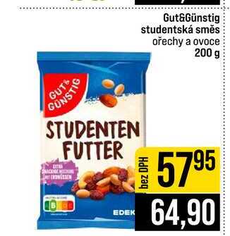 Gut&Günstig studentská směs ořechy a ovoce 200 g