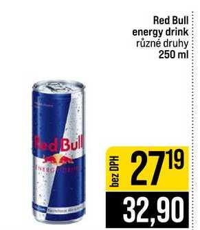 Red Bull energy drink různé druhy 250 ml