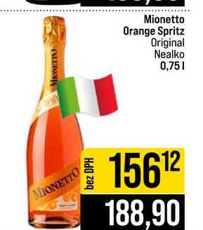 Mionetto Orange Spritz Original Nealko 0,75l 