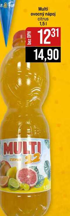 Multi ovocný парој citrus 1,5l