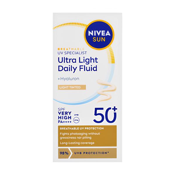 Nivea Sun Face Invisible Ultra Light Daily Fluid Tinted Light