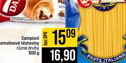 Campioni semolinové těstoviny různé druhy 500 g 