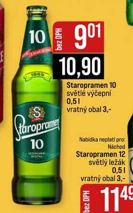 Staropramen 10 světlé výčepní 0,5l