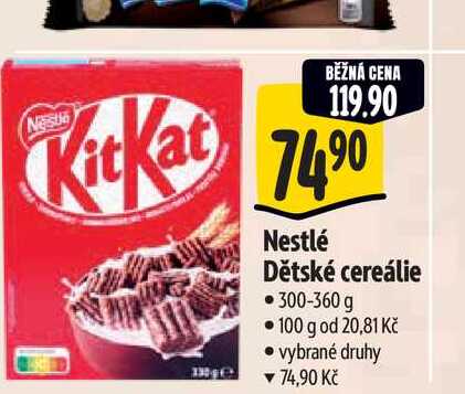 Nestlé Dětské cereálie 300-360 g