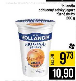 Hollandia ochucený selský jogurt různé druhy 200 g 