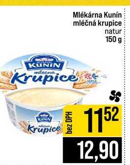 Mlékárna Kunín mléčná krupice natur 150 g 