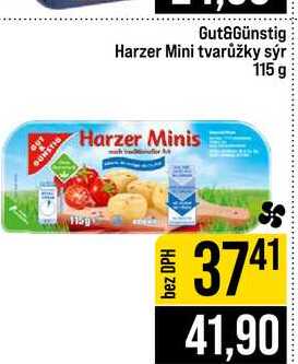 Gut&Günstig Harzer Mini tvarůžky sýr 115 g 