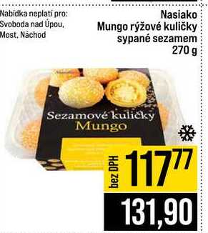 Nasiako Mungo rýžové kuličky sypané sezamem 270 g