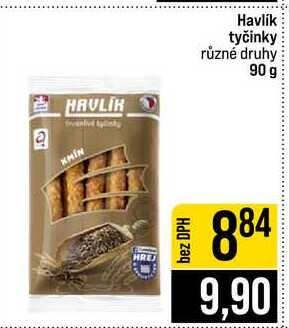 Havlík tyčinky různé druhy 90 g 