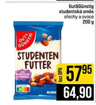 Gut&Günstig studentská směs ořechy a ovoce 200 g 