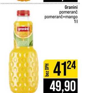 Granini pomeranč pomeranč+mango 1l