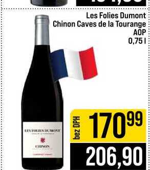 Les Folies Dumont Chinon Caves de la Tourange AOP 0,75l