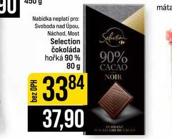 Selection čokoláda hořká 90% 80 g 