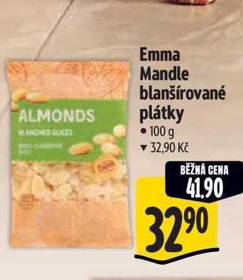 Emma Mandle blanšírované plátky 100 g